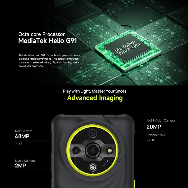 Ulefone Armor X31. 6GB+128GB, Visión Nocturna, 6.56 pulgadas. 3 sin interés