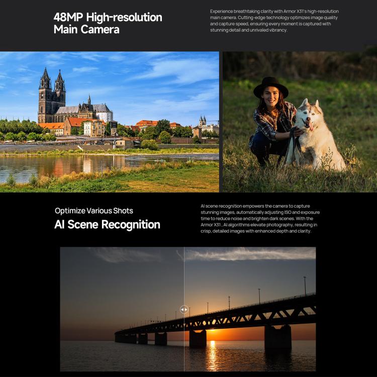 Ulefone Armor X31. 6GB+128GB, Visión Nocturna, 6.56 pulgadas. 3 sin interés