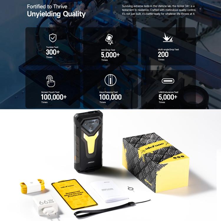 Ulefone Armor 34 Pro Plus. 16GB+512GB, Visión Nocturna, 6.95 pulgadas. 3 sin interés