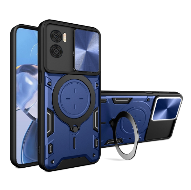 Motorola E22/E22i. Funda Camshield TPU+PC con anillo magnético
