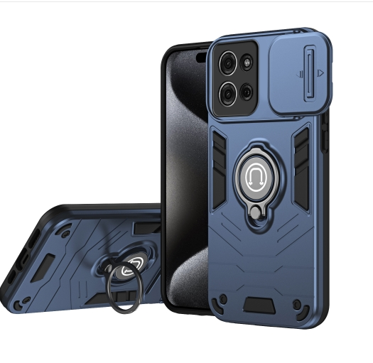 Motorola G75. Funda Camshield TPU+PC con anillo compatible con soportes magnéticos
