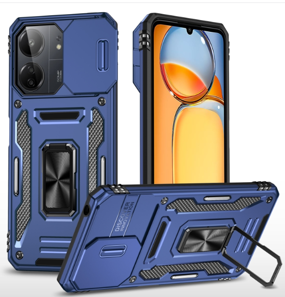 Xiaomi Poco X6 Pro/ K70E. Funda Armor Camshield con anillo stand magnético