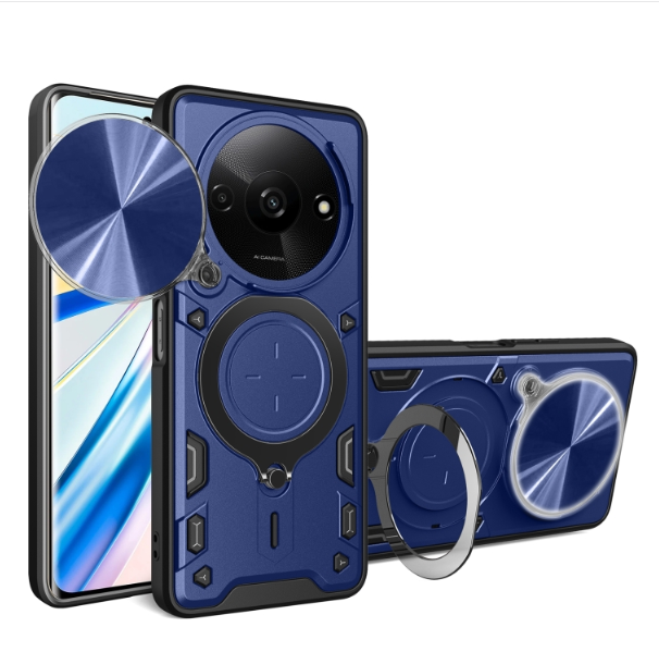 Xiaomi A3/ Poco C61. Funda Camshield con anillo holder magnético