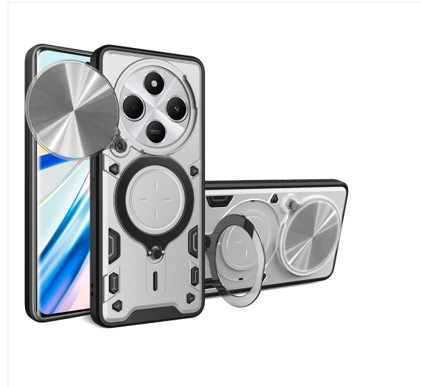 Xiaomi 14C/ Poco C75. Funda Camshield con anillo stand