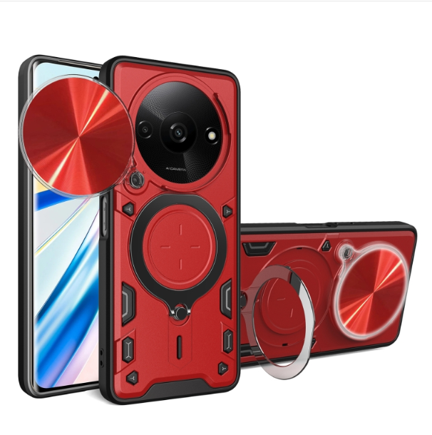 Xiaomi A3/ Poco C61. Funda Camshield con anillo holder magnético