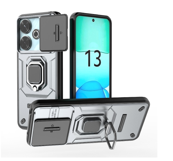 Xiaomi Redmi 13 4G. Funda Camshield TPU+PC con anillo