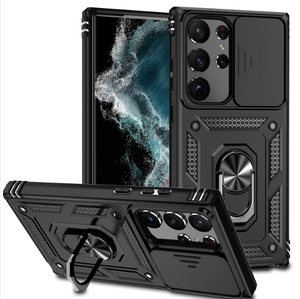 Samsung S23 Ultra 5G. Funda Armor Camshield TPU+PC con anillo