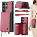 Samsung S23 Ultra 5G. Funda JEEHOOD wallet leather case con correa