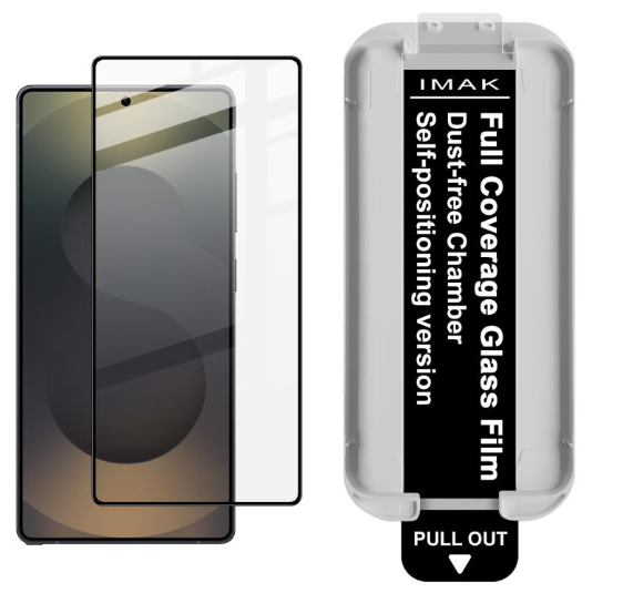 Samsung S25 Ultra. Vidrio templado IMAK Full Cover glass film Autoinstalable
