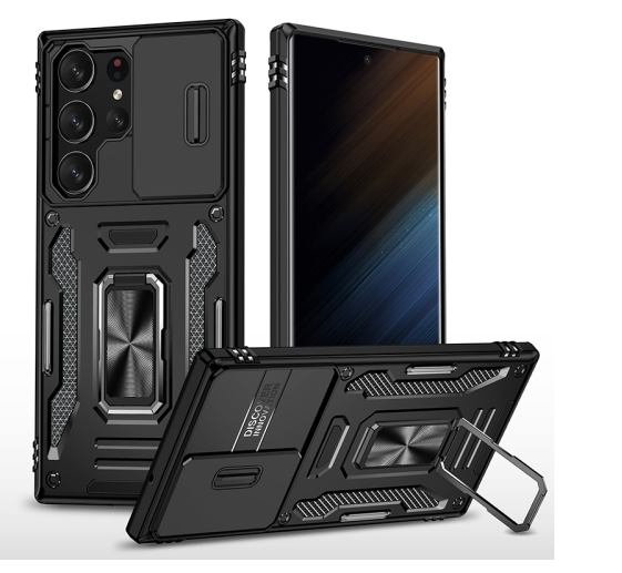 Samsung S25 Ultra 5G. Funda Armor Camshield con anillo stand magnético