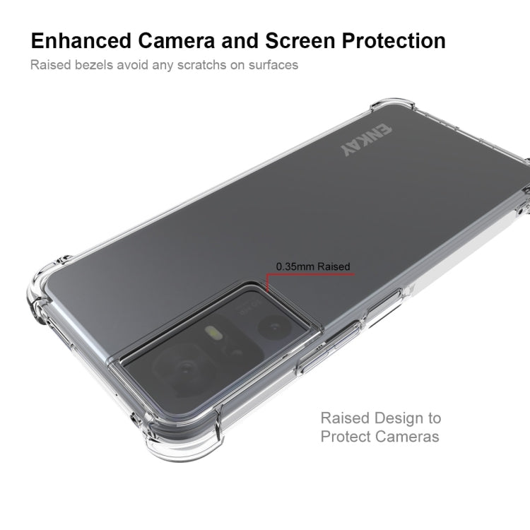 TCL 40 SE. Funda ENKAY TPU transparente