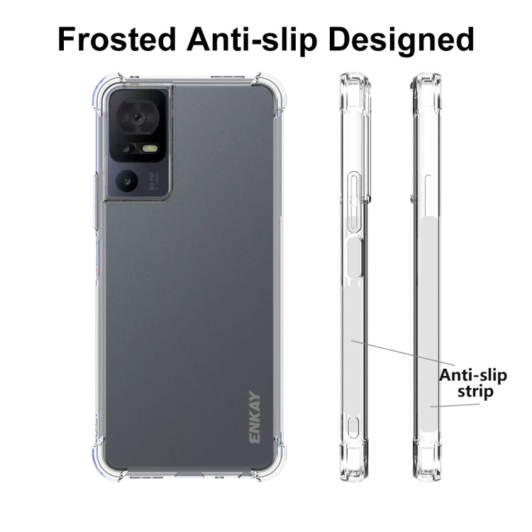 TCL 40 SE. Funda ENKAY TPU transparente