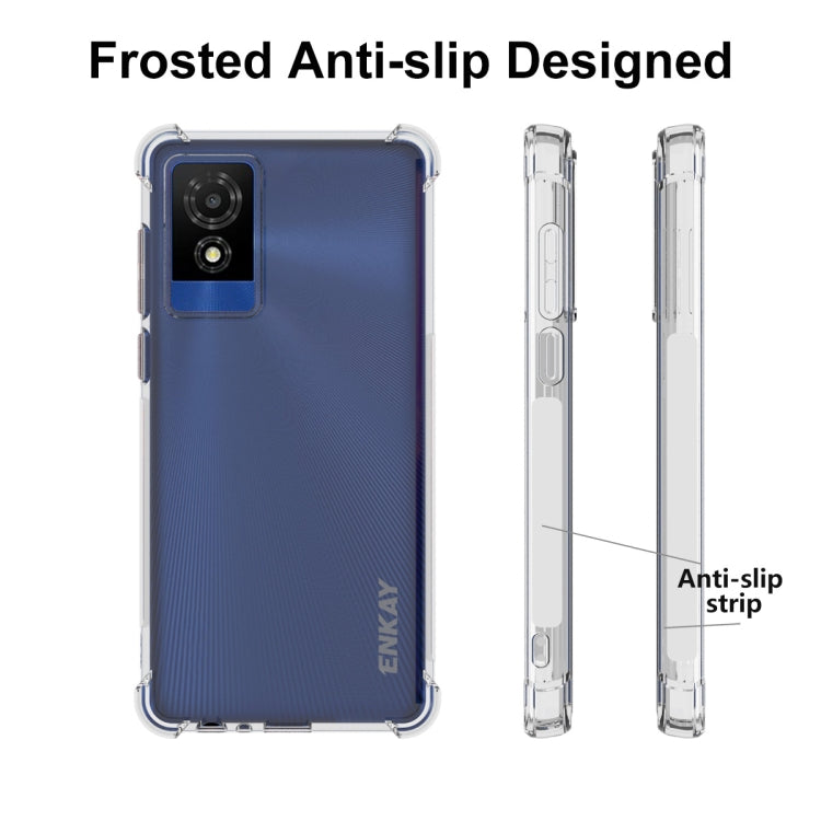 TCL 501 4G. Funda ENKAY TPU transparente