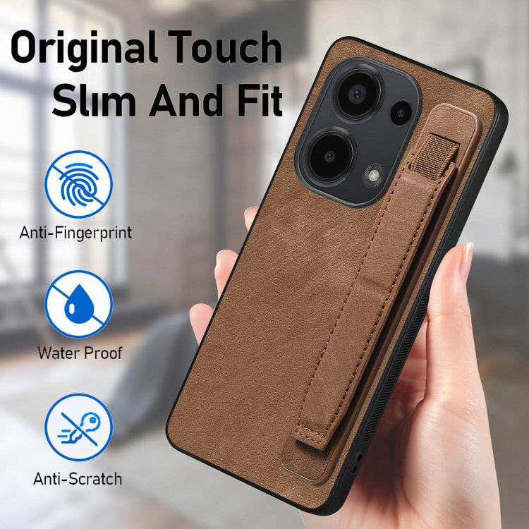 Xiaomi Note 13 Pro 4G. Fundas leather case con correa elástica