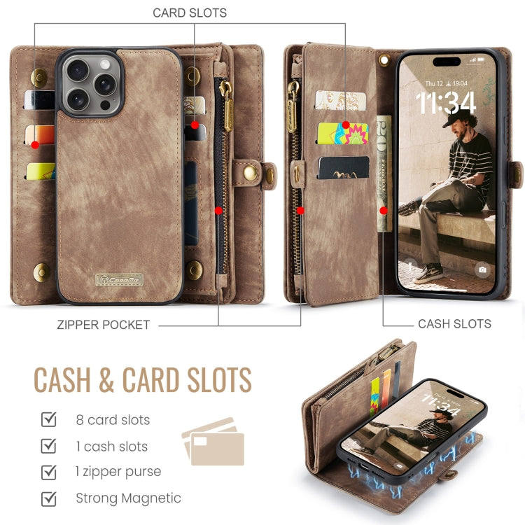 IPhone 16 Pro Max. Funda CaseMe leather case desmontable multifuncional