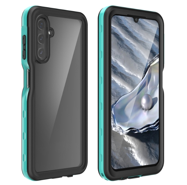 Samsung A14. Funda RedPepper 360 IP68 sumergible (celeste)
