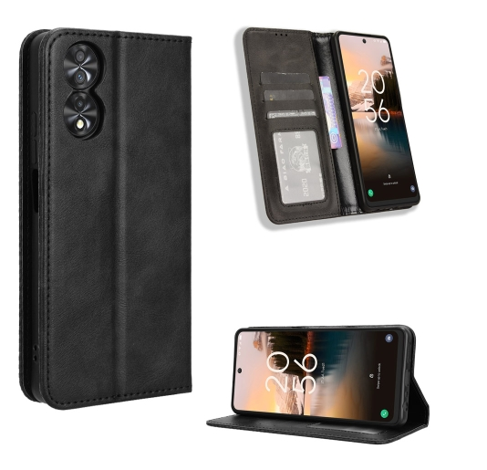 TCL 40 NxtPaper. Funda leather case con cierre magnético