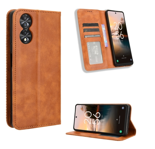 TCL 40 NxtPaper. Funda leather case con cierre magnético