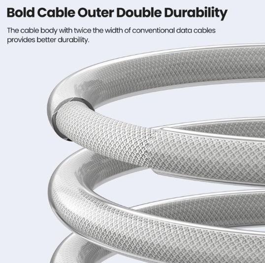 Toocki 100W. Cable Premium con Display LED indicador de Potencia, USB-C / Tipo-C to USB-C/ Tipo-C, Largo: 1m