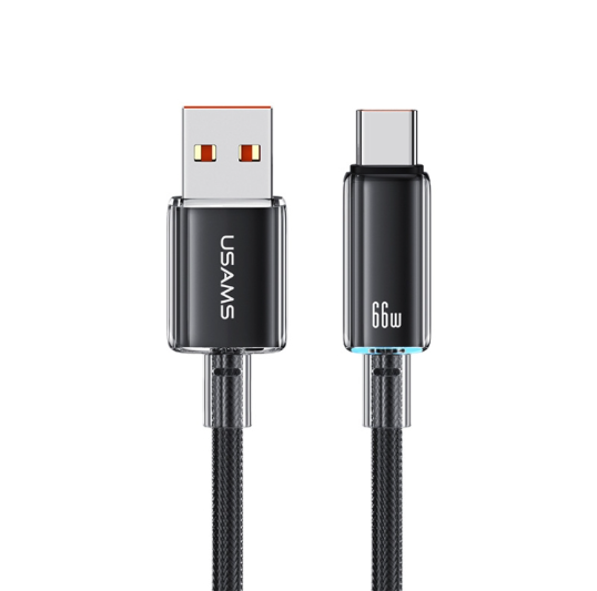 USAMS USB/ Tipo C, 6A. Cable Aleación Aluminio, Largo: 1.2 m
