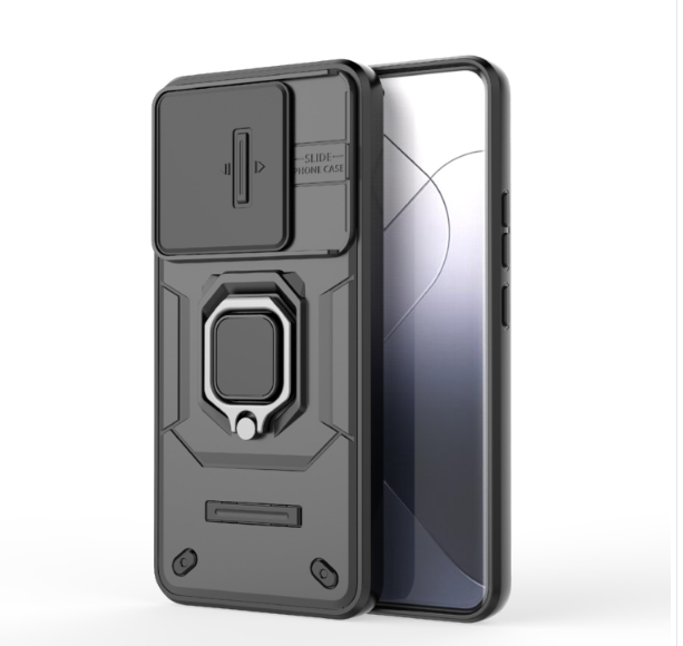 Xiaomi 14 Pro 5G. Funda Camshield TPU+PC con anillo