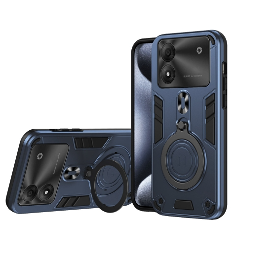 ZTE Blade A34/A54. Funda TPU+PC con anillo stand magnético