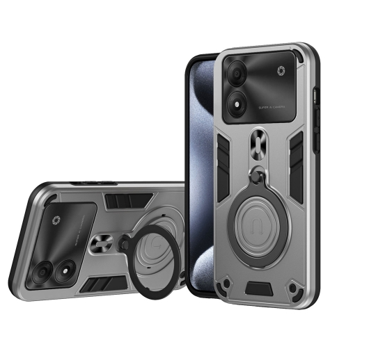 ZTE Blade A34/A54. Funda TPU+PC con anillo stand magnético