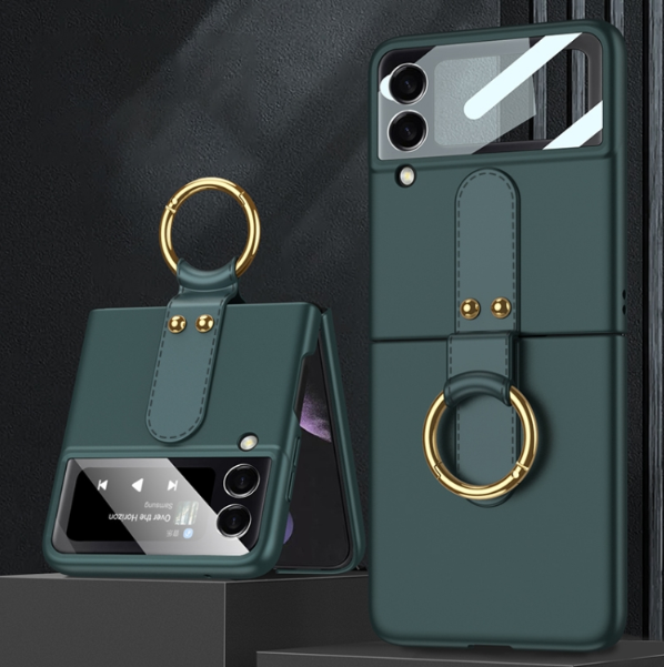 Samsung Z Flip4. Funda GKK PC flip case con anillo