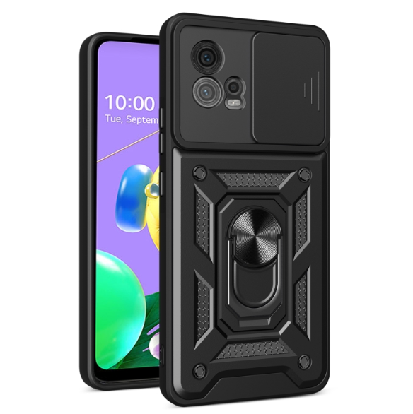 Motorola G72. Funda Camshield TPU+PC con anillo
