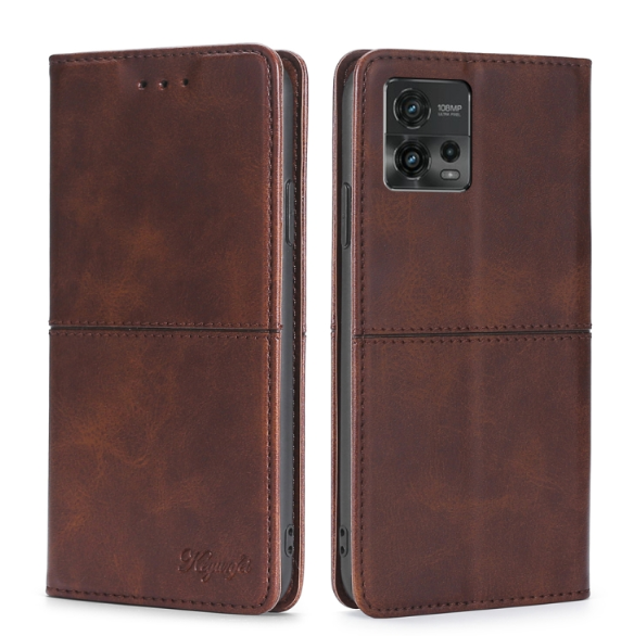 Motorola G72. Funda Leather case con cierre magnético