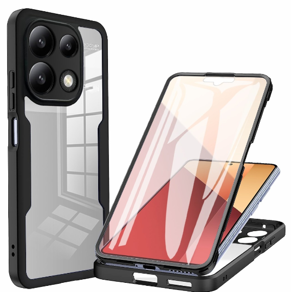 Xiaomi Note 13 Pro 4G. Funda 360° acrílico + TPU con protector de pantalla